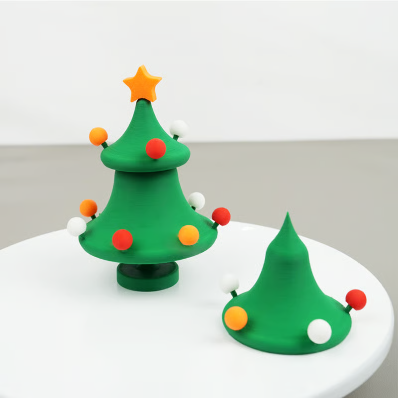 🎄3D Printed Dancing Christmas Tree Decompression Toy: Festive Fun & Stress Relief in One!