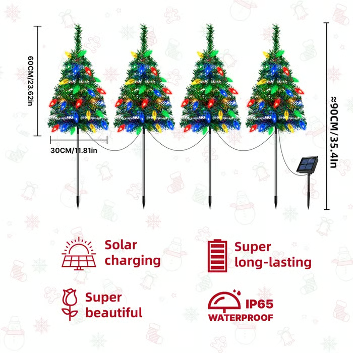 Solar-Powered Mini Christmas Tree🎄🎄