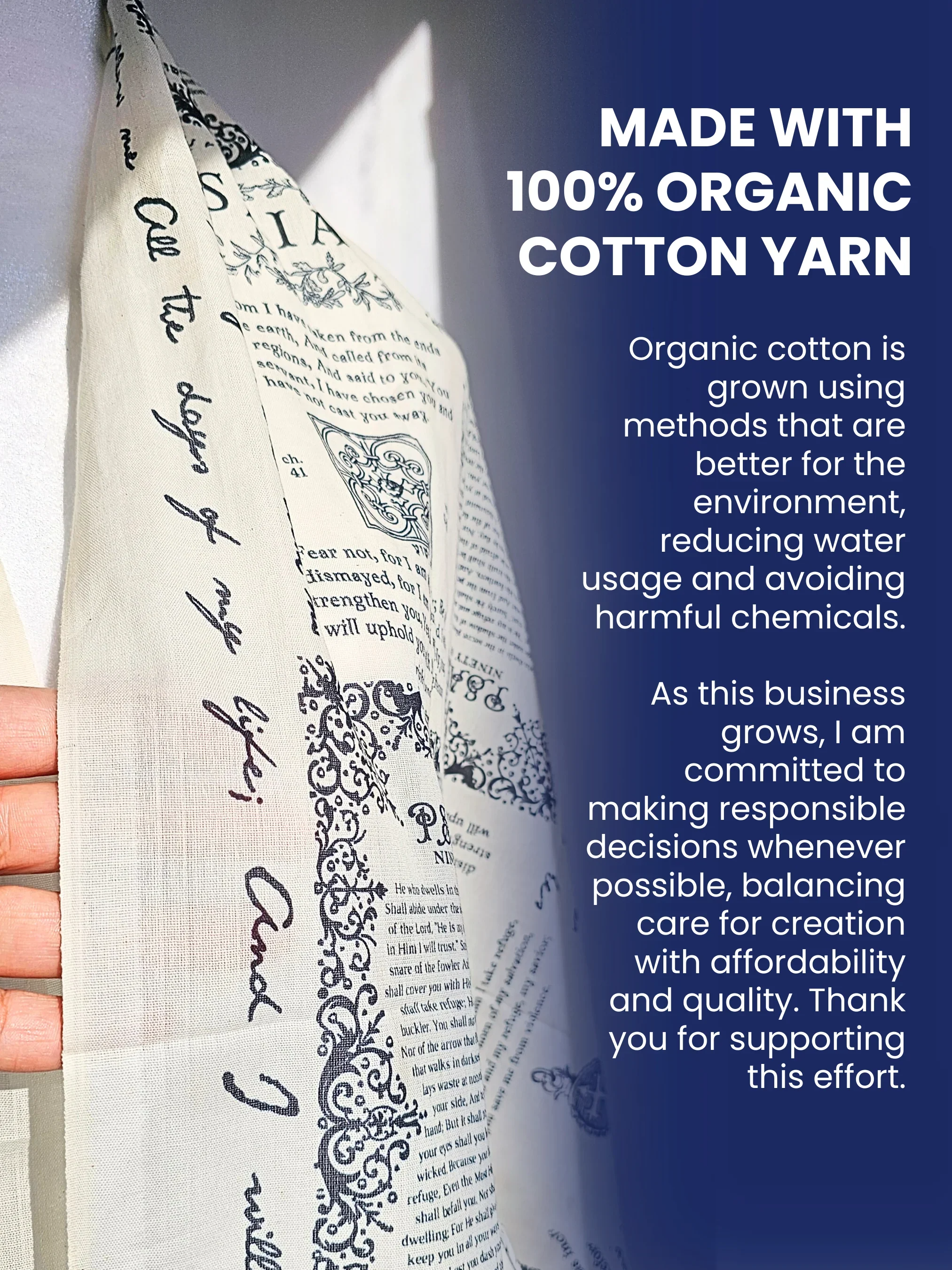 ✝️Handcrafted Christian Prayer Shawl: Protection Bible Verse Scarf, Yeshua Scripture Wrap🙏