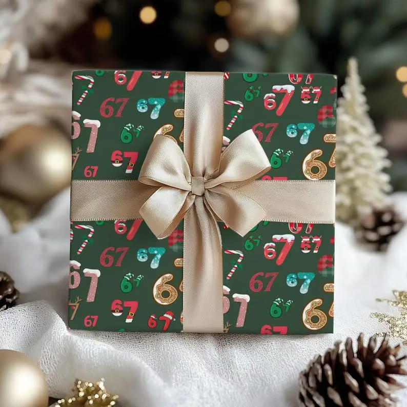 🔥Christmas promotion 49% OFF-🎁67 Meme Christmas Gift Wrap – Wrap Your Presents in Viral Holiday Fun 🎄
