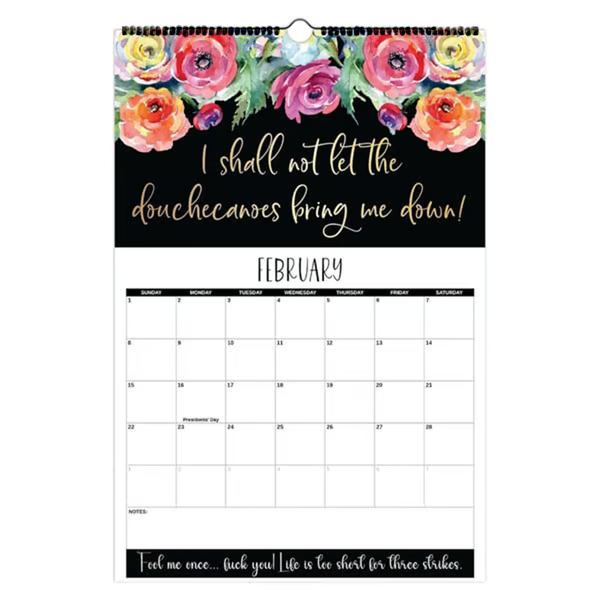 Here We F*cking Go Again: 2026 Swear Calendar for Tired-Ass Women - Hang with Ease, Funny Monthly Calendar