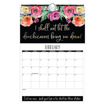 Here We F*cking Go Again: 2026 Swear Calendar for Tired-Ass Women - Hang with Ease, Funny Monthly Calendar
