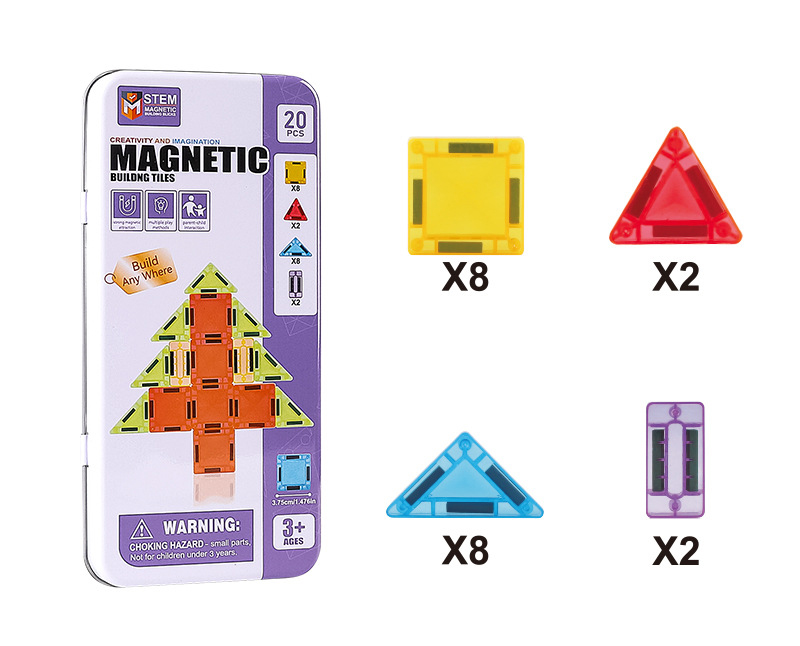 🎁🔥🧲 Children's Magnetic Building Blocks – STEM Educational Toys