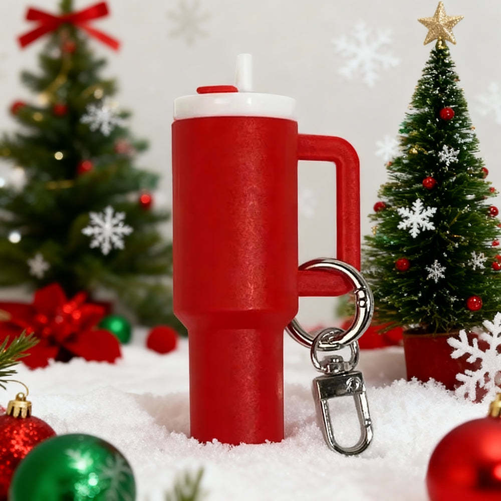 🔥CHRISTMAS HOT SALE🔥Cute Mini Tumbler Ornament Keychain 💸