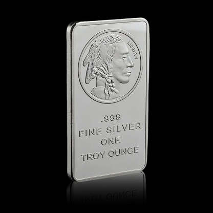 10 oz Silvertowne Mint Buffalo Silver Bar