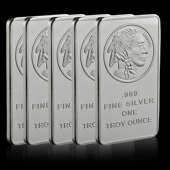 10 oz Silvertowne Mint Buffalo Silver Bar