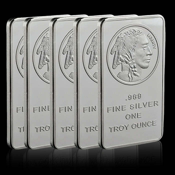 10 oz Silvertowne Mint Buffalo Silver Bar
