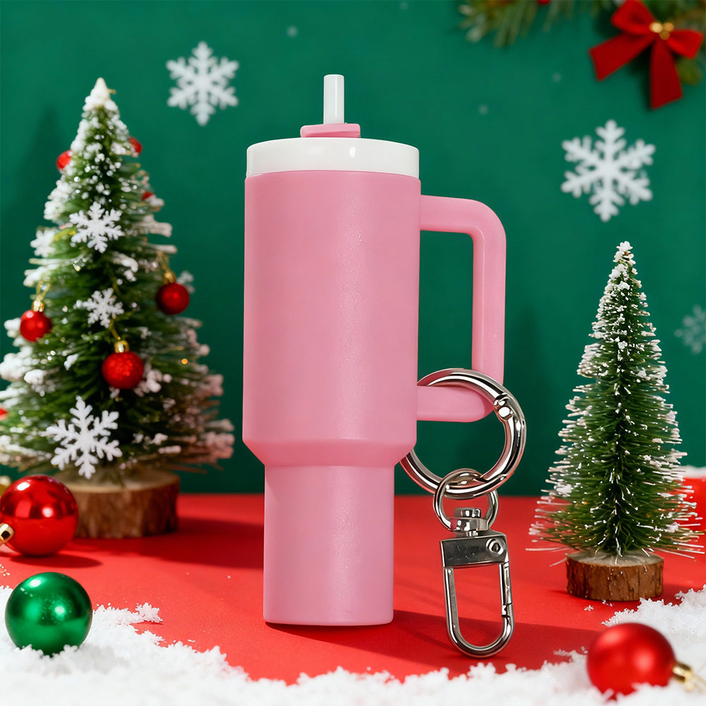 🔥CHRISTMAS HOT SALE🔥Cute Mini Tumbler Ornament Keychain 💸