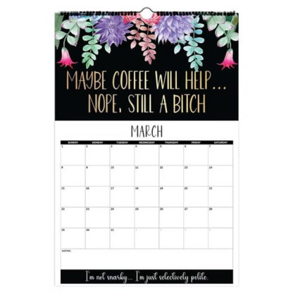 Here We F*cking Go Again: 2026 Swear Calendar for Tired-Ass Women - Hang with Ease, Funny Monthly Calendar