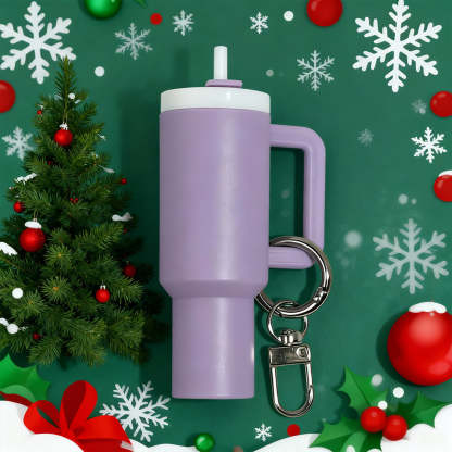 🔥CHRISTMAS HOT SALE🔥Cute Mini Tumbler Ornament Keychain 💸