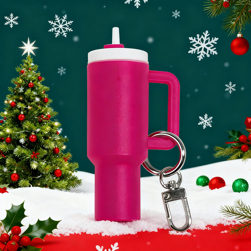 🔥CHRISTMAS HOT SALE🔥Cute Mini Tumbler Ornament Keychain 💸