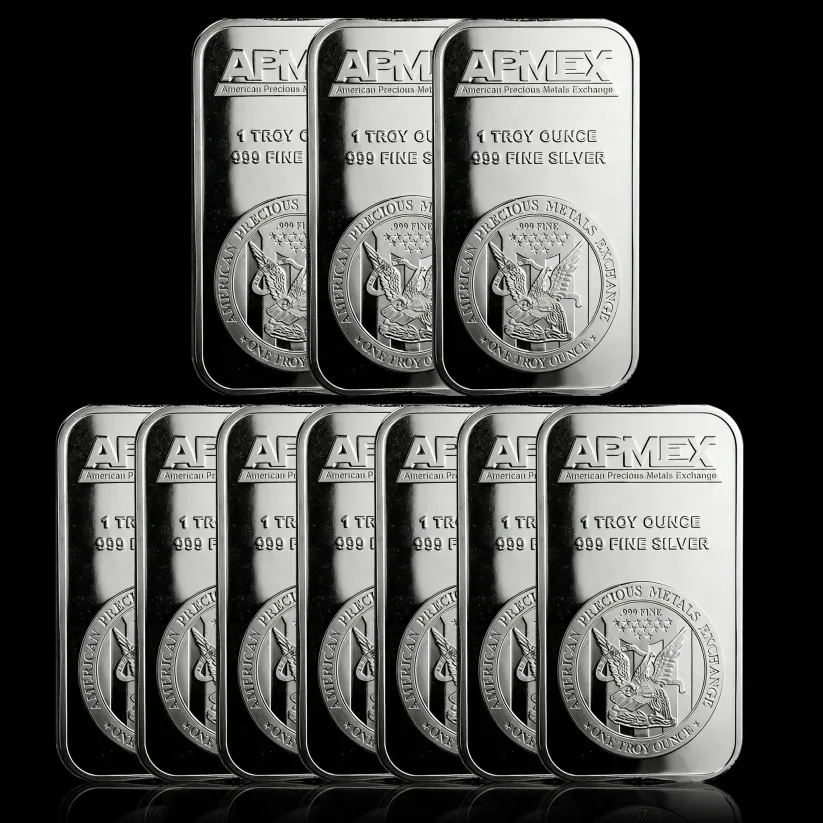 🦅APMEX 1 oz .999 Fine Silver Bar – American Eagle Heritage for Collectors