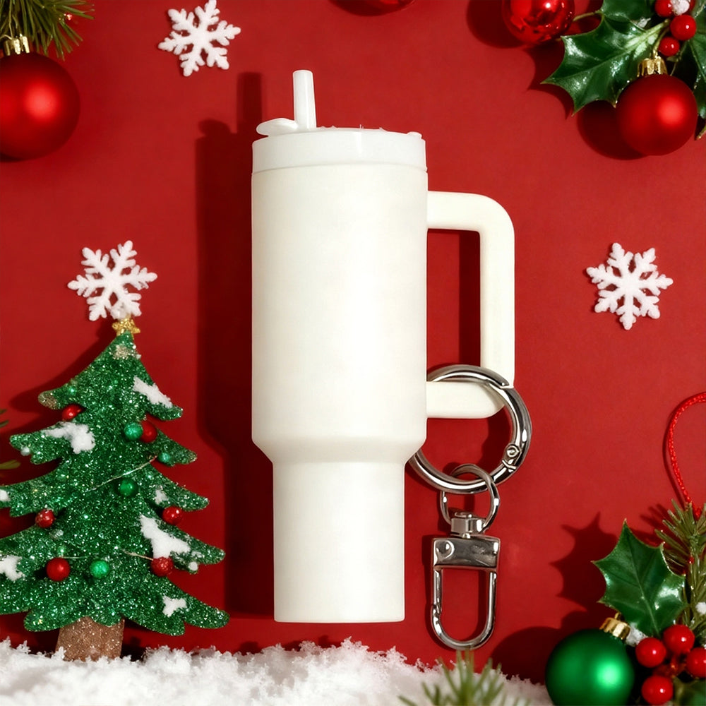 🔥CHRISTMAS HOT SALE🔥Cute Mini Tumbler Ornament Keychain 💸