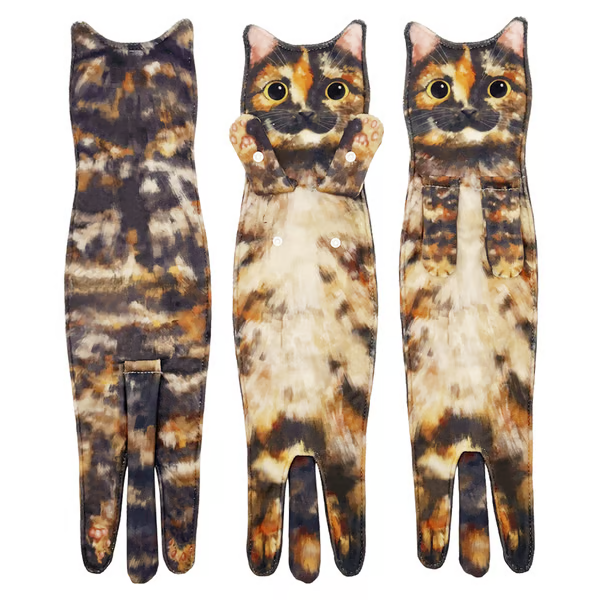 🎁 Early Christmas Sale 🎅 Funny Cat Hand Towels