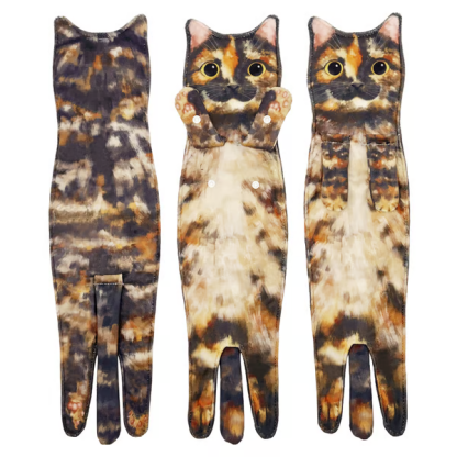 🎁 Early Christmas Sale 🎅 Funny Cat Hand Towels