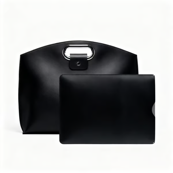 The 2-Piece Set: Sophisticated Business Waterproof Leather Laptop & Tote Set