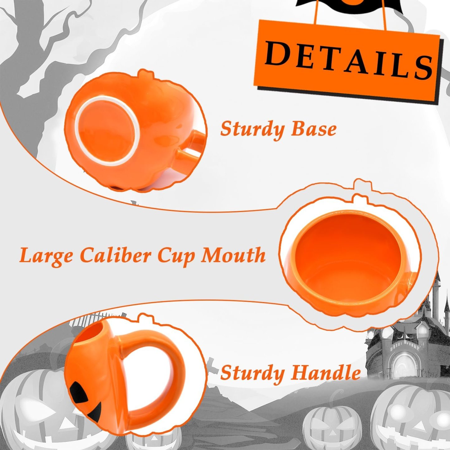 12 oz Halloween Pumpkin Mug
