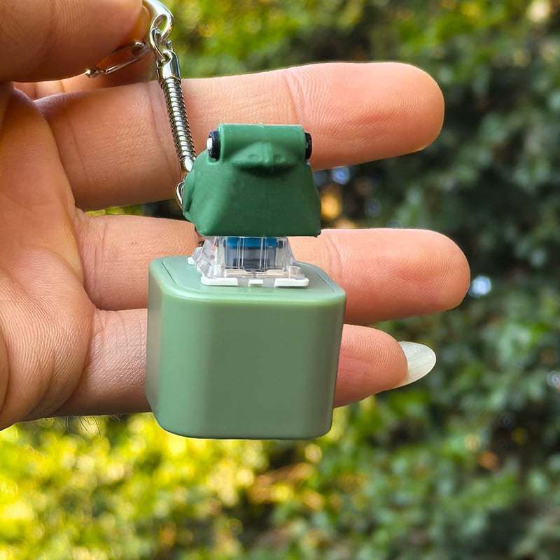 Frog Keychain with Realistic Croak Sound