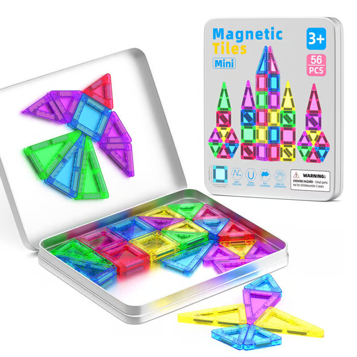 🎁🔥🧲 Children's Magnetic Building Blocks – STEM Educational Toys