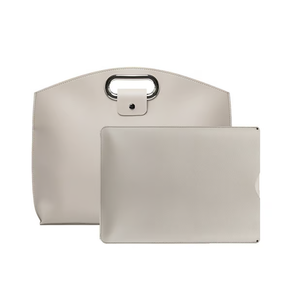 The 2-Piece Set: Sophisticated Business Waterproof Leather Laptop & Tote Set