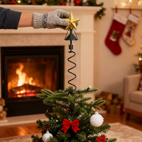 Christmas Tree Topper Holder - Twist-On Stabilizer🎄