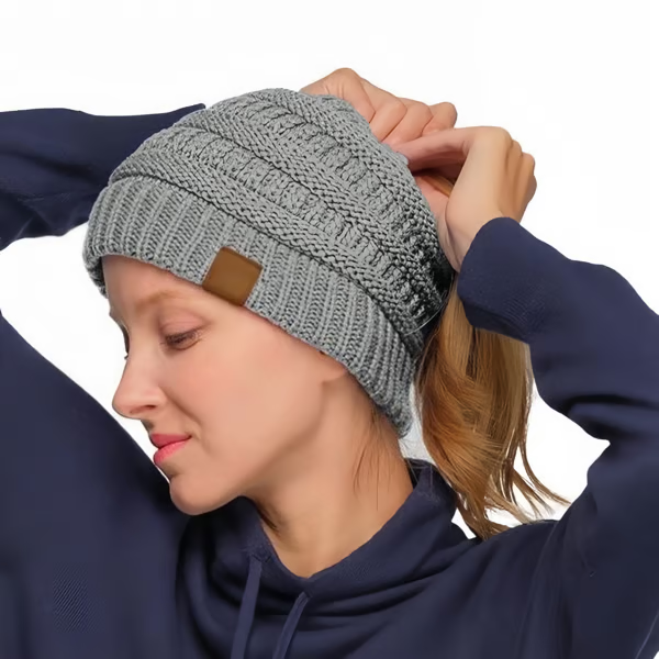 Women's Ponytail Beanie Hat