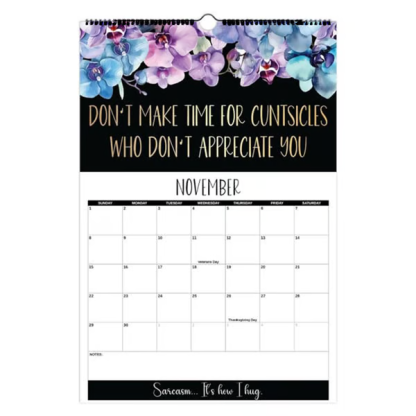 Here We F*cking Go Again: 2026 Swear Calendar for Tired-Ass Women - Hang with Ease, Funny Monthly Calendar
