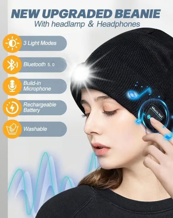 🎄LED Bluetooth Beanie