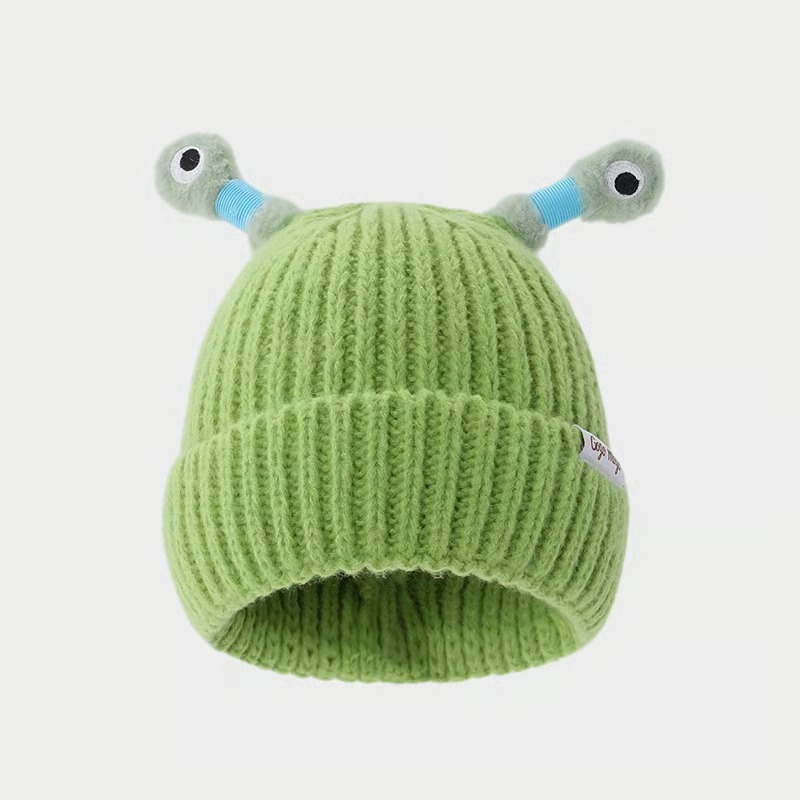 🔥Winter Parent-Child Cute Glowing Little Monster Knit Hat