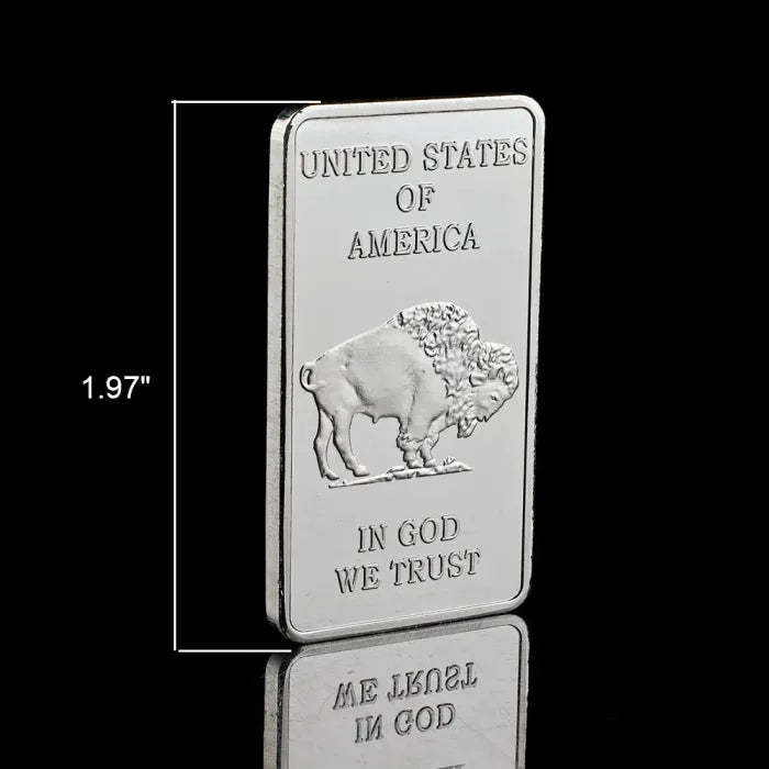 10 oz Silvertowne Mint Buffalo Silver Bar