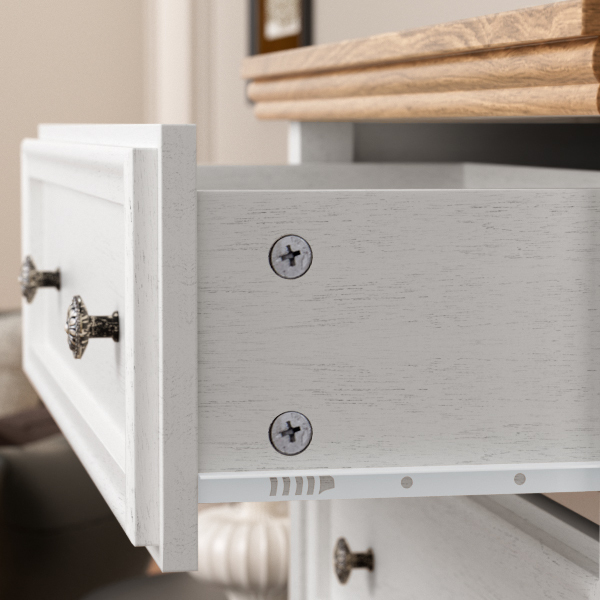 Dresser for Bedroom with 5 Drawers, Modern Chest of Drawers with Metal Handle for Living Room Bedroom Hallway, Black Farmhouse Dresser 31.5 x 15.75 x 44.3 Inch TV Stand