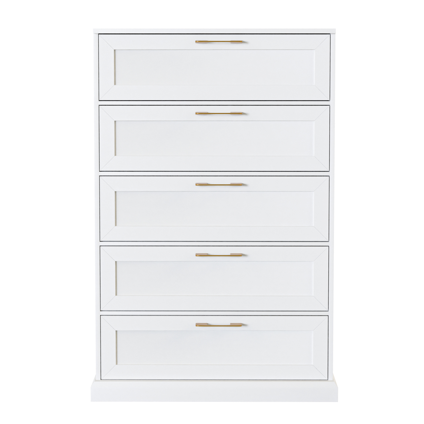 5 Drawer Dresser, 47" Tall Dressers for Bedroom with Anti-Tip Device, Black Dresser Modern Storage Closet with Handle for Hallway,Entryway