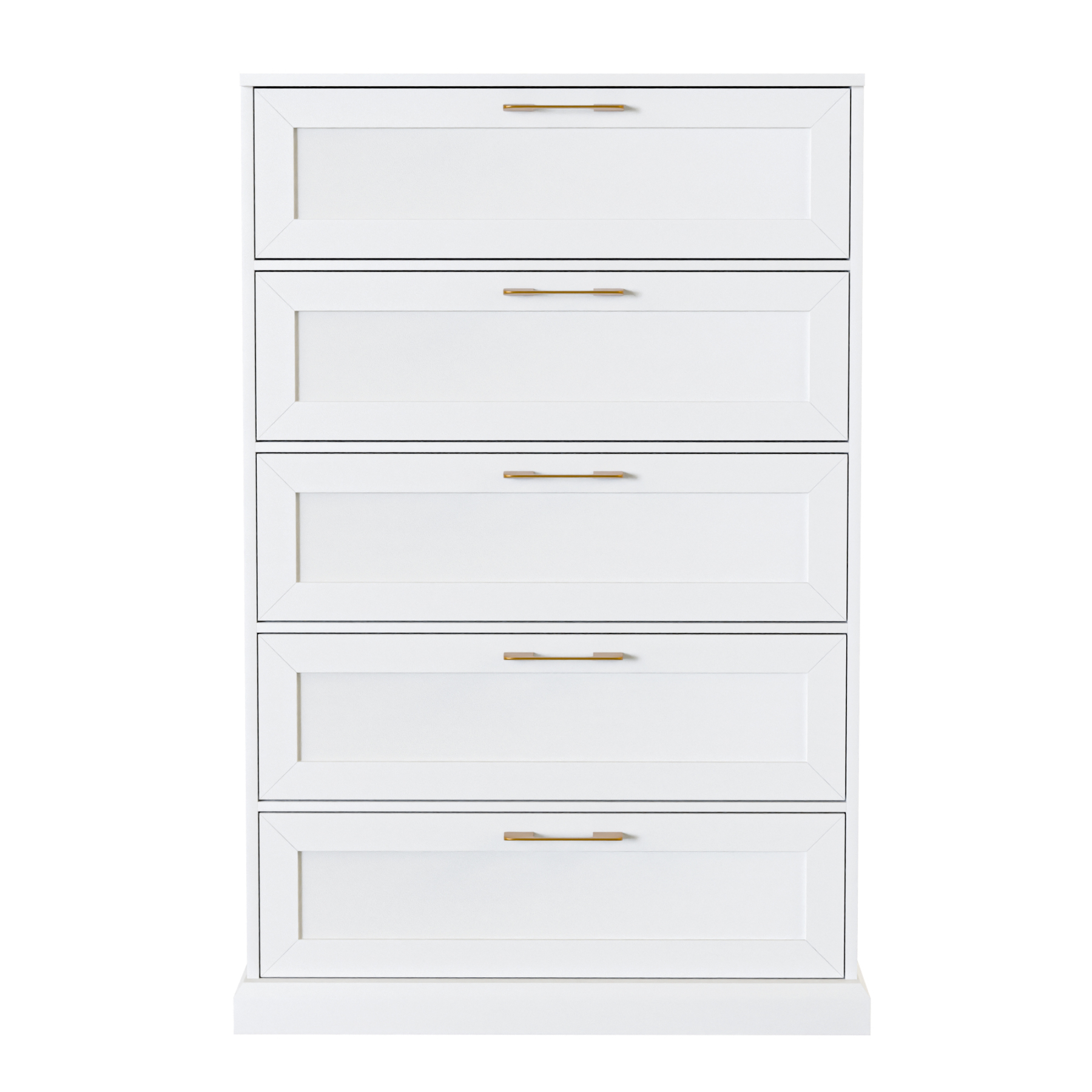 5 Drawer Dresser, 47" Tall Dressers for Bedroom with Anti-Tip Device, Black Dresser Modern Storage Closet with Handle for Hallway,Entryway