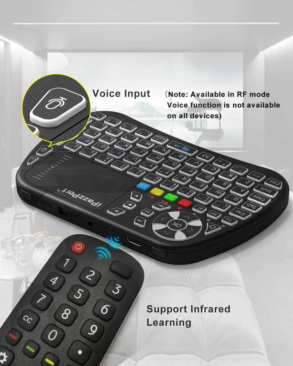 Mini backlit keyboard