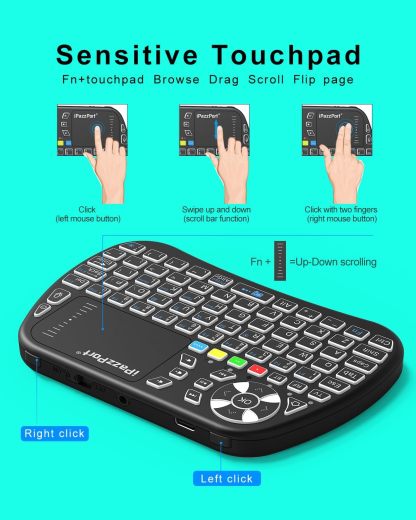 Mini backlit keyboard