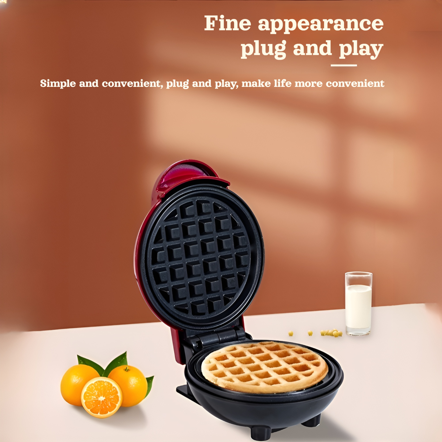 Mini waffle maker sandwich maker breakfast maker home bread maker pancake maker baking cake sandwich