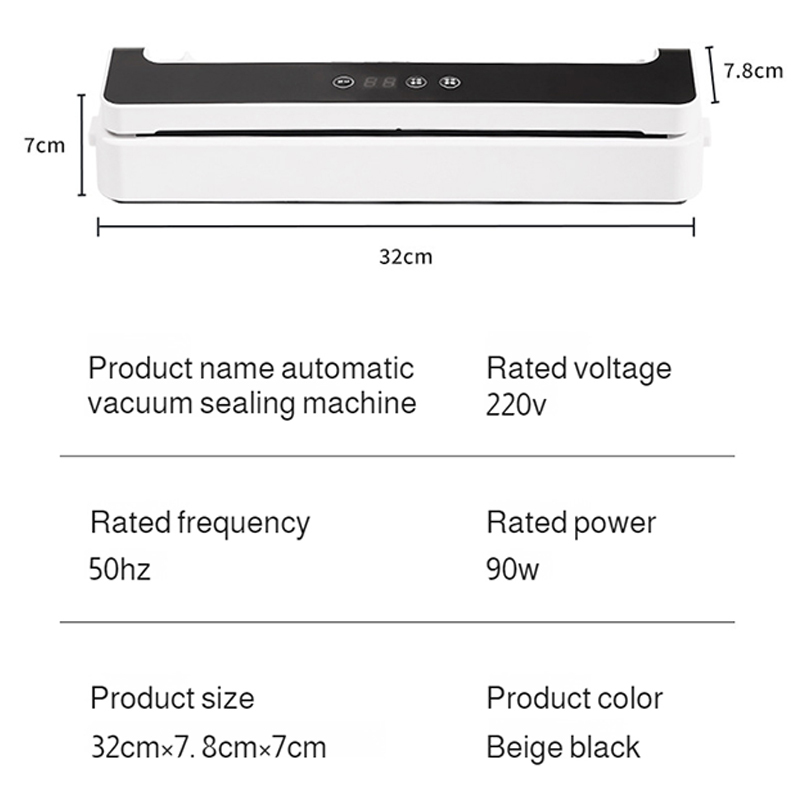 Home Portable Automatic Onetouch Food Packaging Machine