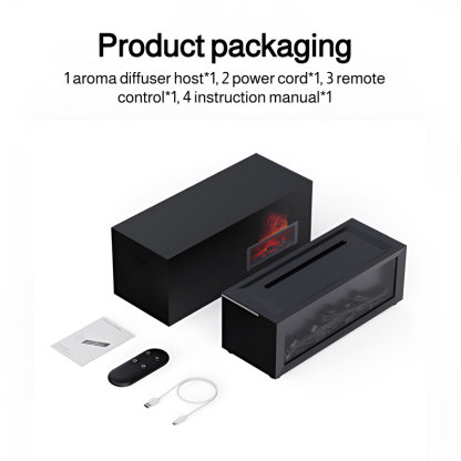 Desktop cool simulation fireplace flame aromatherapy machine creative humidifier