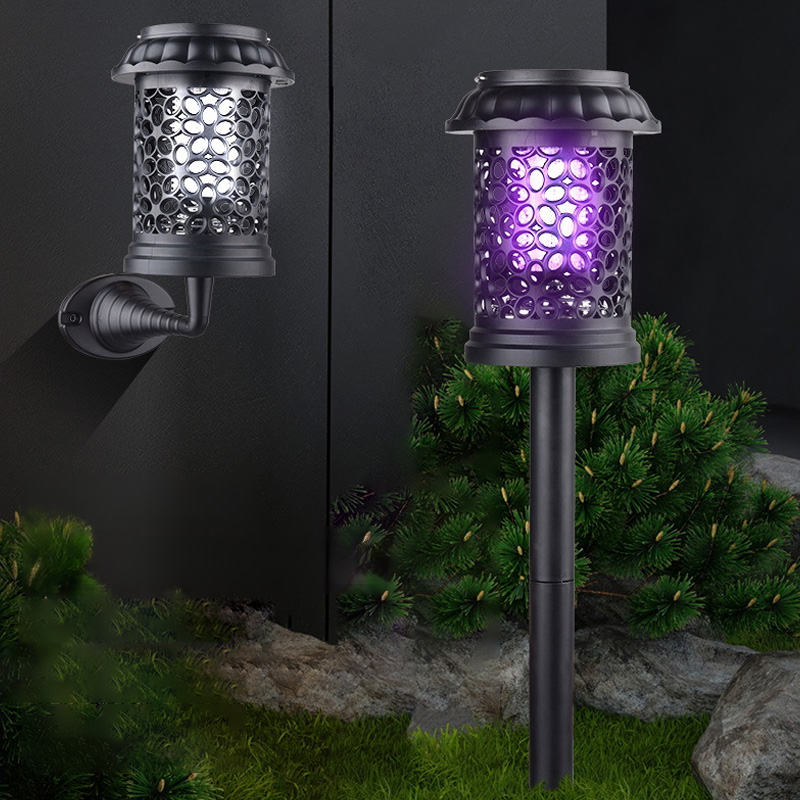 [Outdoor Essential Gadget] 🌞【Zero Electricity Cost Solar Power】Solar-Powered Waterproof Mosquito Killer Lamp