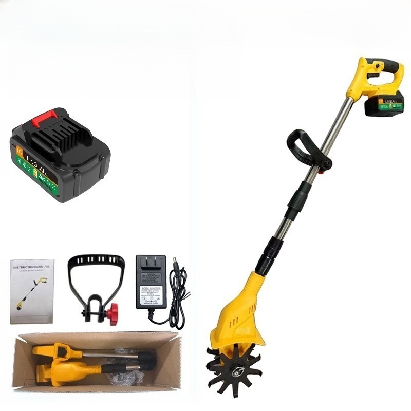 Wireless handheld foldable tiller🔋With a maximum speed of up to 350 RPM and 45 Nm of torque, it loosens soil efficiently and powerfully