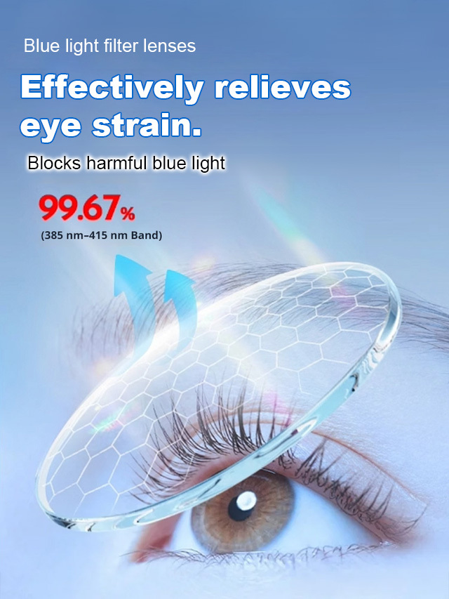 👓One lens solves multiple vision problems, suitable for presbyopia, myopia, and astigmatism, eliminating the need for frequent glasses replacements.