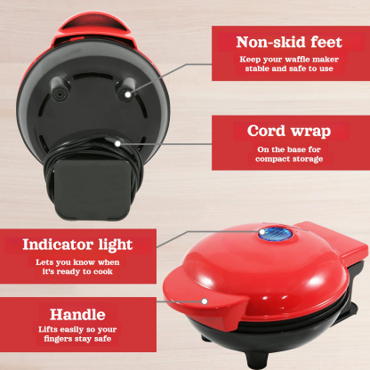 Mini waffle maker sandwich maker breakfast maker home bread maker pancake maker baking cake sandwich