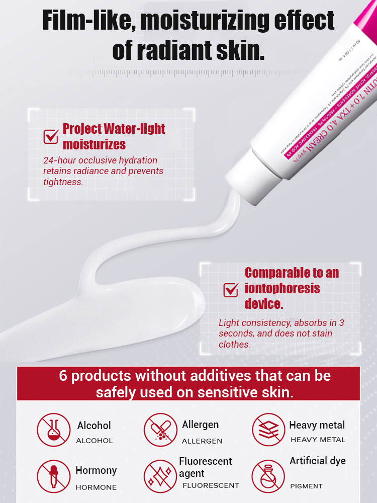 Arbutin and Niacinamide Anti-Wrinkle Cream📊99.7% brightening rate, 94.3% reduction in dark spot area, and 95% reduction in wrinkle visibility.