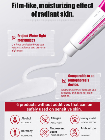 Arbutin and Niacinamide Anti-Wrinkle Cream📊99.7% brightening rate, 94.3% reduction in dark spot area, and 95% reduction in wrinkle visibility.