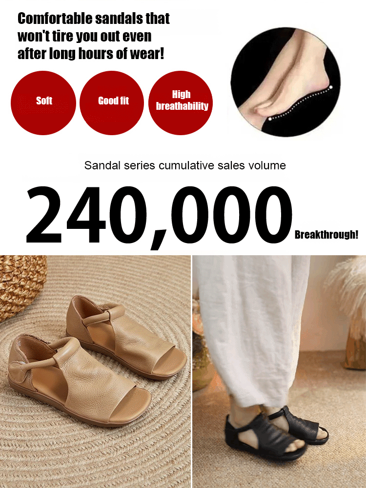 Handmade leather sandals