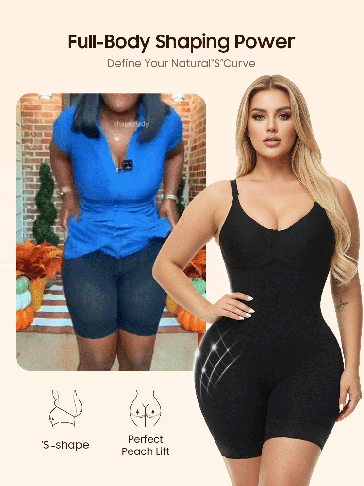 Backless shapewear bodysuit🍑✨Instantly lift and shape your buttocks, hide belly fat with one click, say goodbye to your "spare tire"