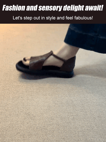 Handmade leather sandals