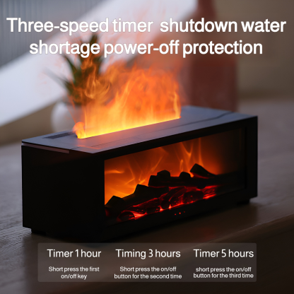 Desktop cool simulation fireplace flame aromatherapy machine creative humidifier