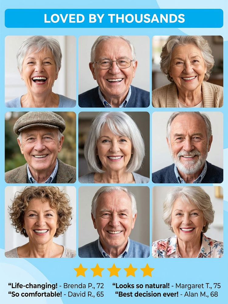 New generation of customized full-function dentures✅ No need for frequent dental visits, economical