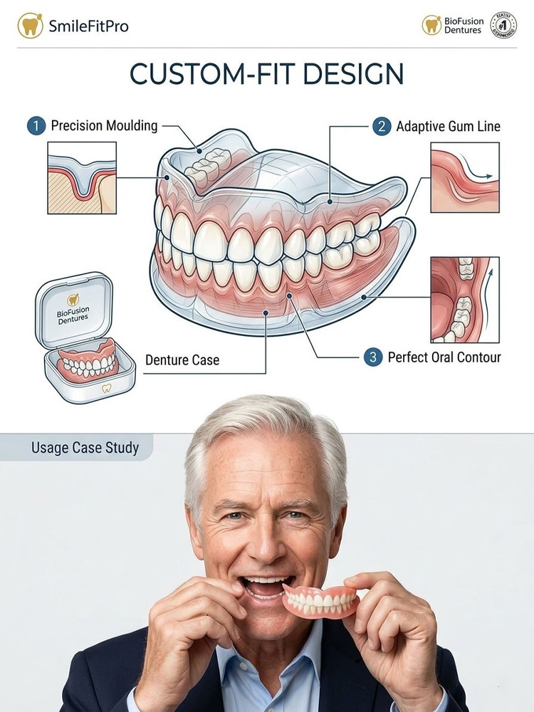 New generation of customized full-function dentures✅ No need for frequent dental visits, economical